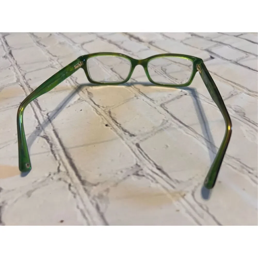 Coach New York Brooklyn Eyeglass Frames Tortoise Shell Brown Green Trendy Twee